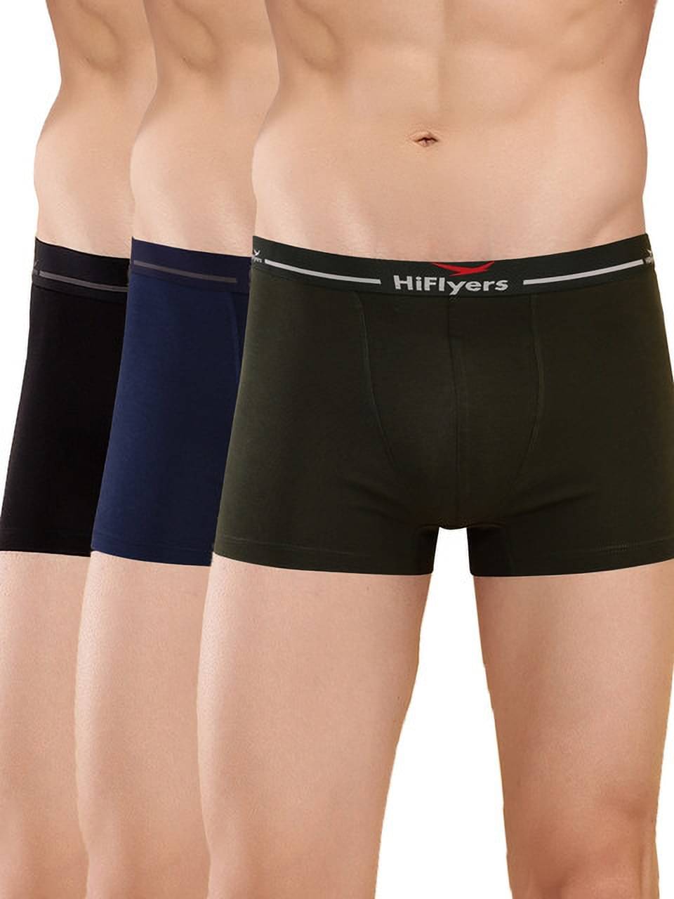 Hiflyers Pack of 3 Cotton Blend Trunks For Men's ( Multicolor ) Hiflyers Pack of 3 Cotton Blend Trunks For Men's ( Multicolor )