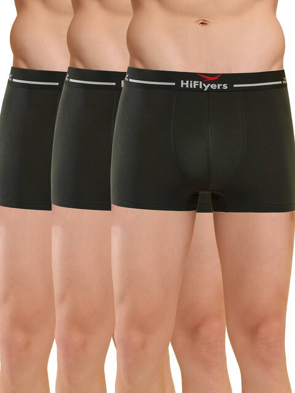 Hiflyers Pack of 3 Modal Trunks For Men's ( Green ) Hiflyers Pack of 3 Modal Trunks For Men's ( Green )