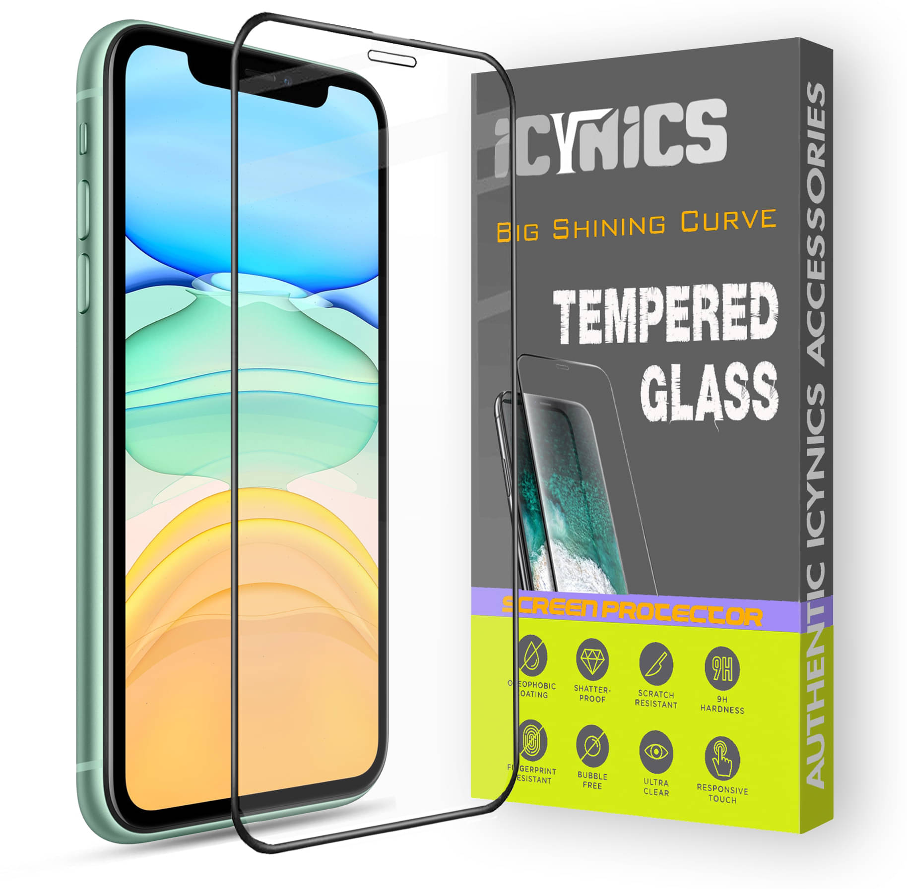 Icynics Tempered Glass Compatible For Apple iPhone 11 ( Pack of 1 ) Icynics Tempered Glass Compatible For Apple iPhone 11 ( Pack of 1 )