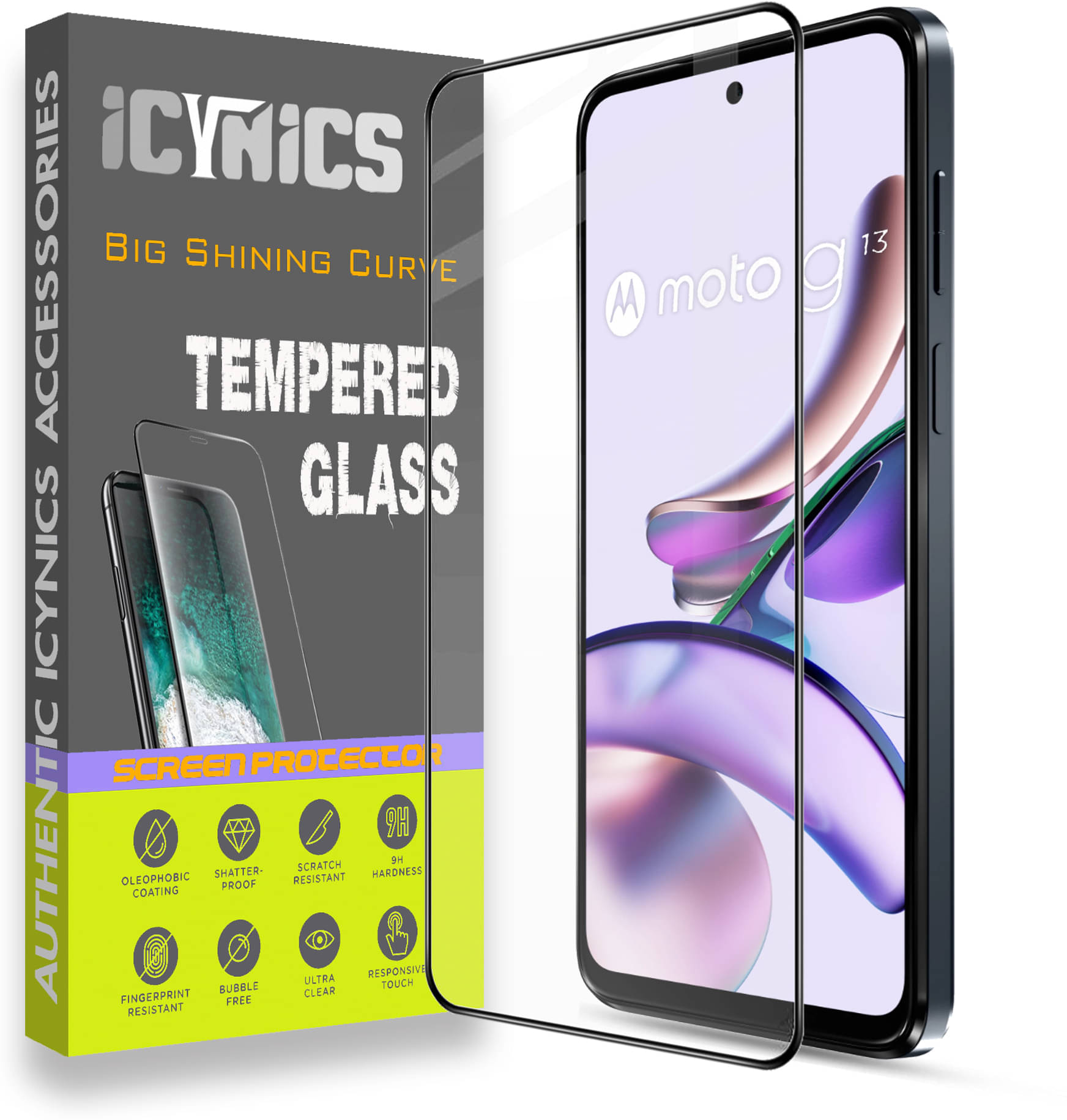 Icynics Tempered Glass Compatible For MOTOROLA G13 ( Pack of 1 ) Icynics Tempered Glass Compatible For MOTOROLA G13 ( Pack of 1 )