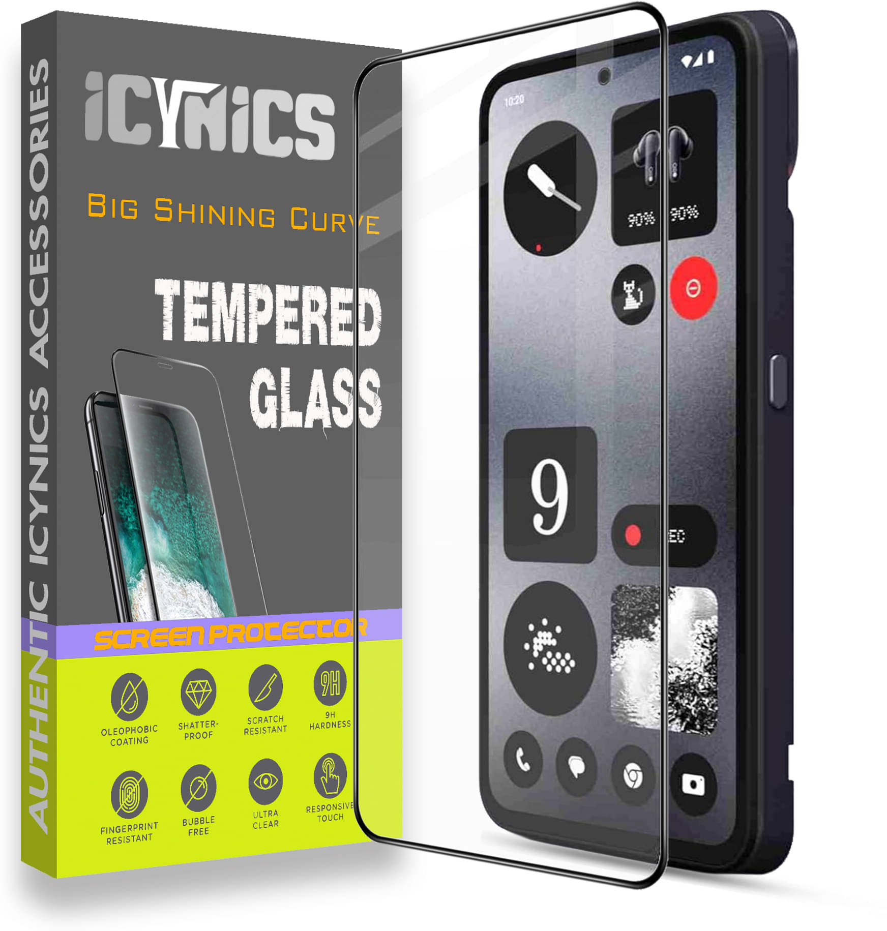     			Icynics Tempered Glass Compatible For CMF by Nothing Phone 1 5G ( Pack of 1 )