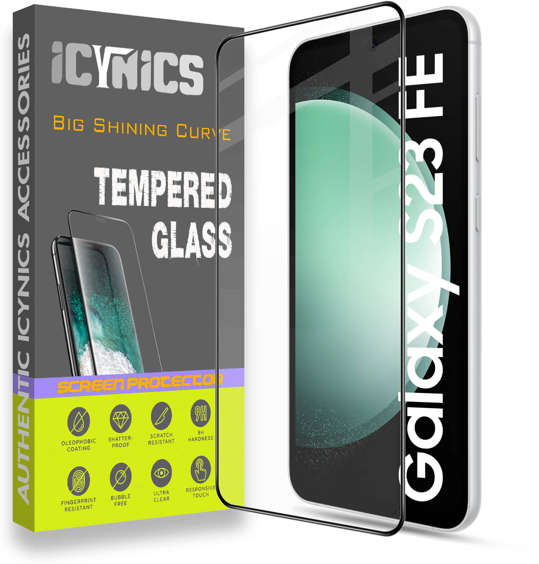     			Icynics Tempered Glass Compatible For Samsung Galaxy S23 FE ( Pack of 1 )