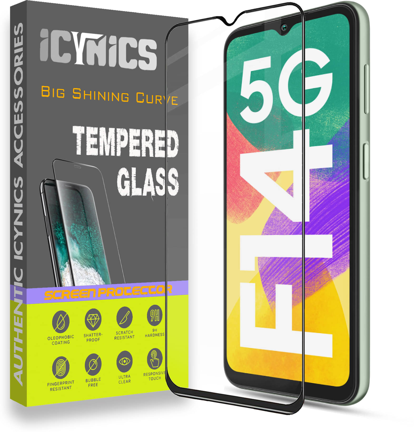 Icynics Tempered Glass Compatible For Samsung Galaxy F14 5G ( Pack of 1 ) Icynics Tempered Glass Compatible For Samsung Galaxy F14 5G ( Pack of 1 )