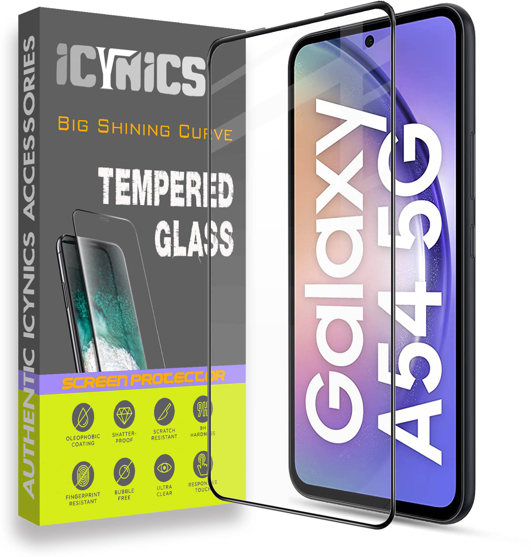 Icynics Tempered Glass Compatible For Samsung Galaxy A54 5G ( Pack of 1 ) Icynics Tempered Glass Compatible For Samsung Galaxy A54 5G ( Pack of 1 )