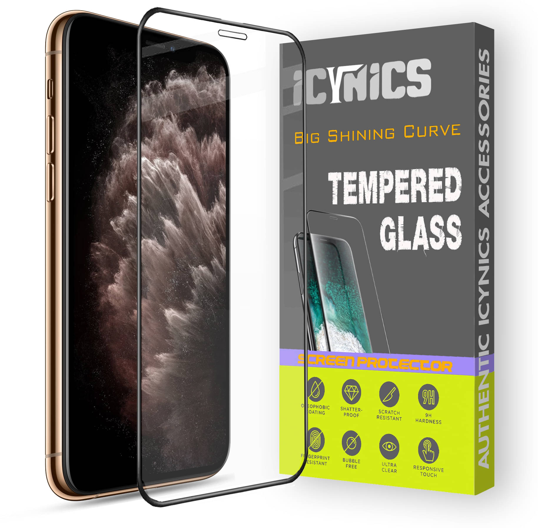     			Icynics Tempered Glass Compatible For Apple iPhone 11 Pro Max ( Pack of 1 )