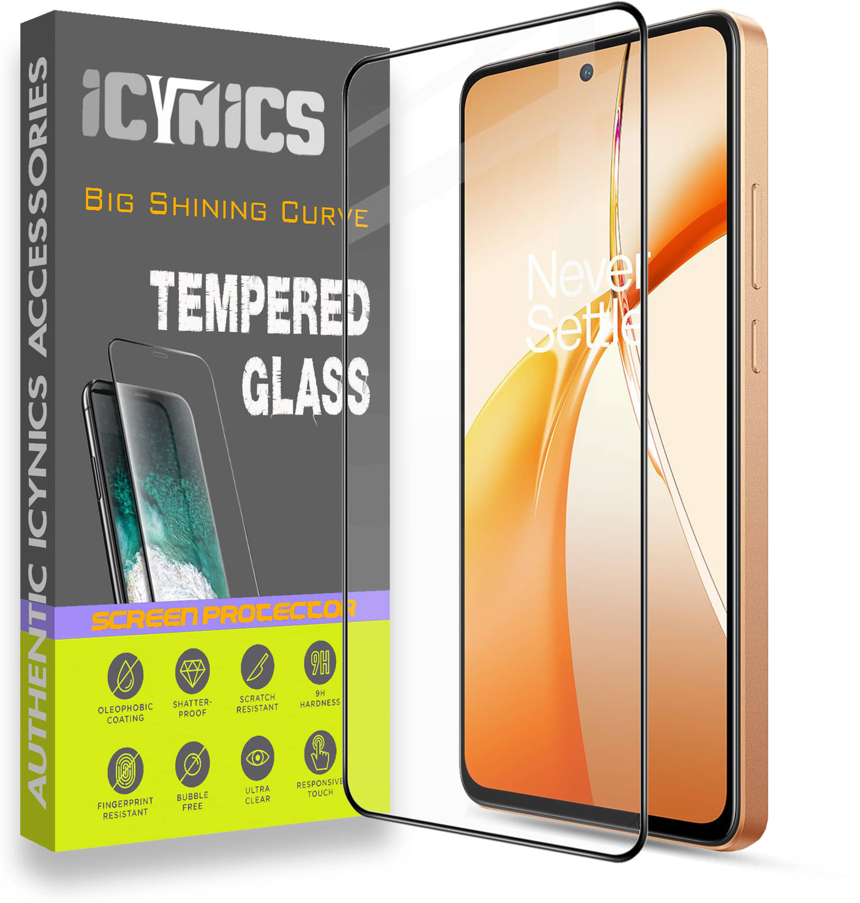     			Icynics Tempered Glass Compatible For Oneplus Nord CE 4 Lite 5G ( Pack of 1 )