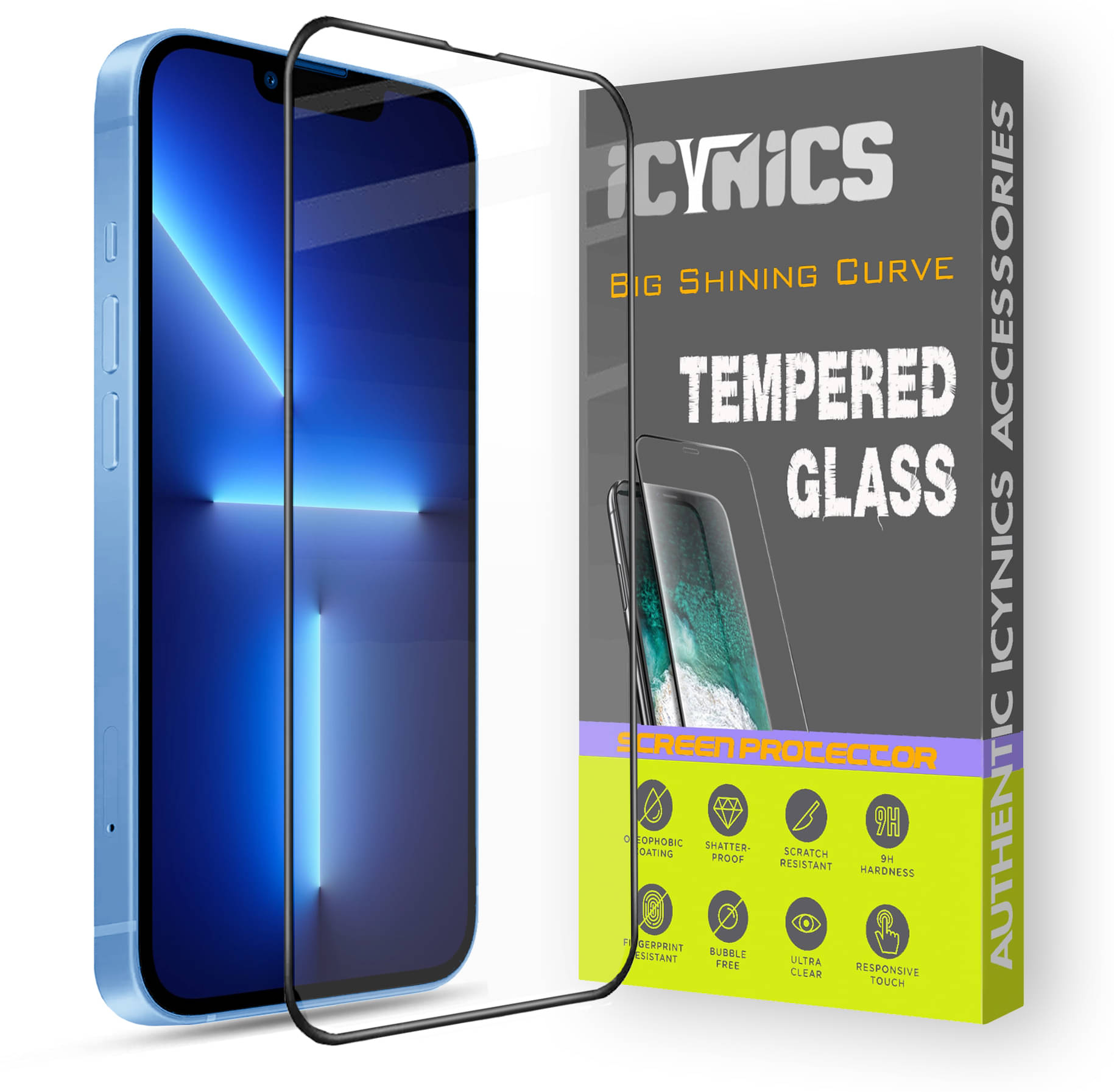     			Icynics Tempered Glass Compatible For Apple iPhone 13 Pro ( Pack of 1 )