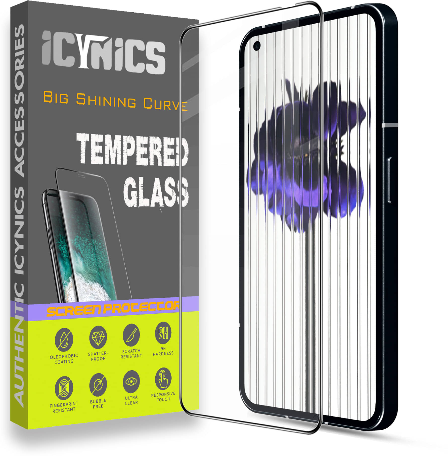     			Icynics Tempered Glass Compatible For Nothing Phone 1 ( Pack of 1 )