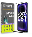 Icynics Tempered Glass Compatible For Poco C61 ( Pack of 1 )