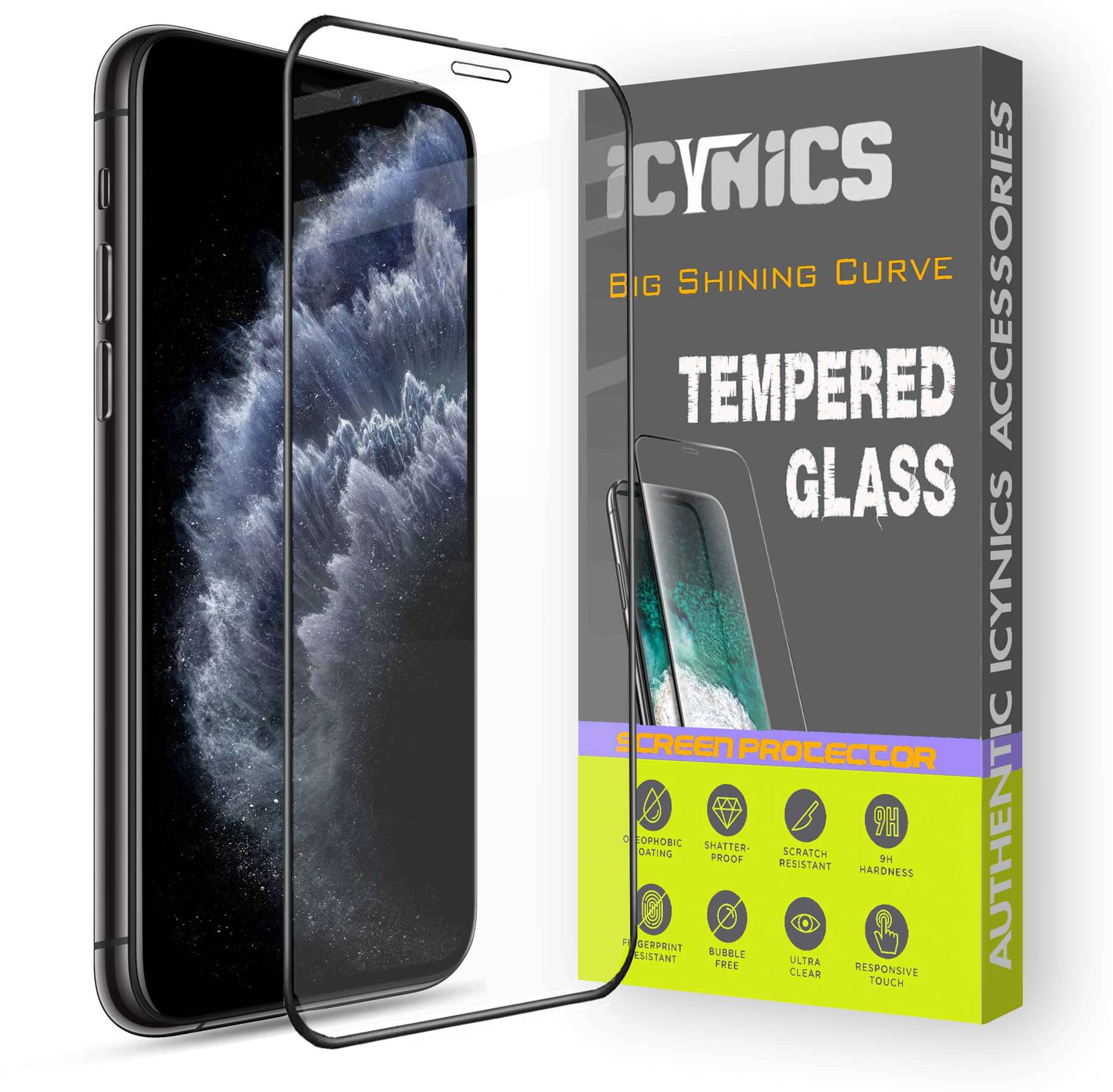     			Icynics Tempered Glass Compatible For Apple iPhone 11 Pro ( Pack of 1 )