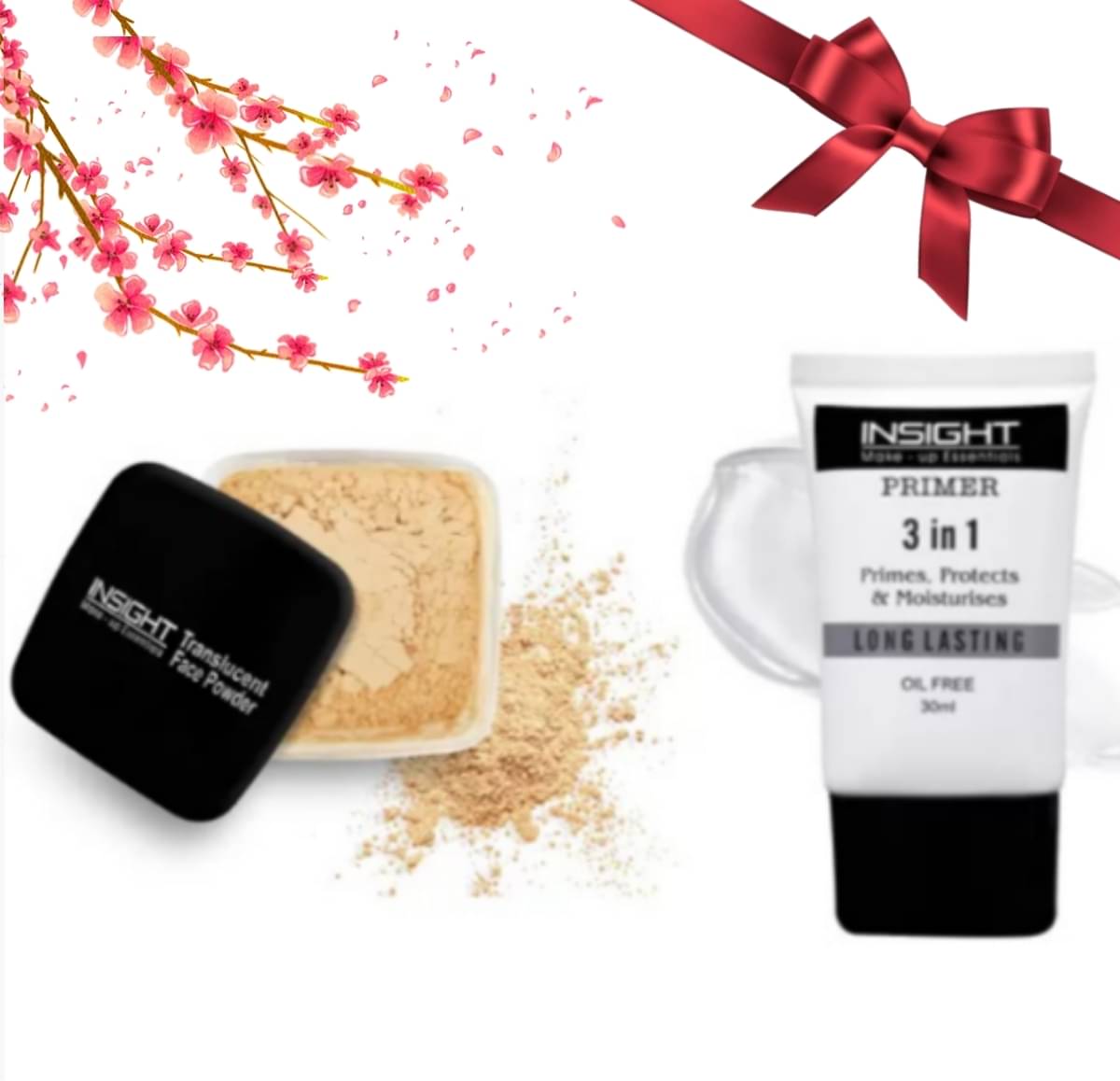 Insight Makeup Kit 3 in 1 Primer & Loose Powder Set For Complete Base (Pack of 2) Insight Makeup Kit 3 in 1 Primer & Loose Powder Set For Complete Base (Pack of 2)