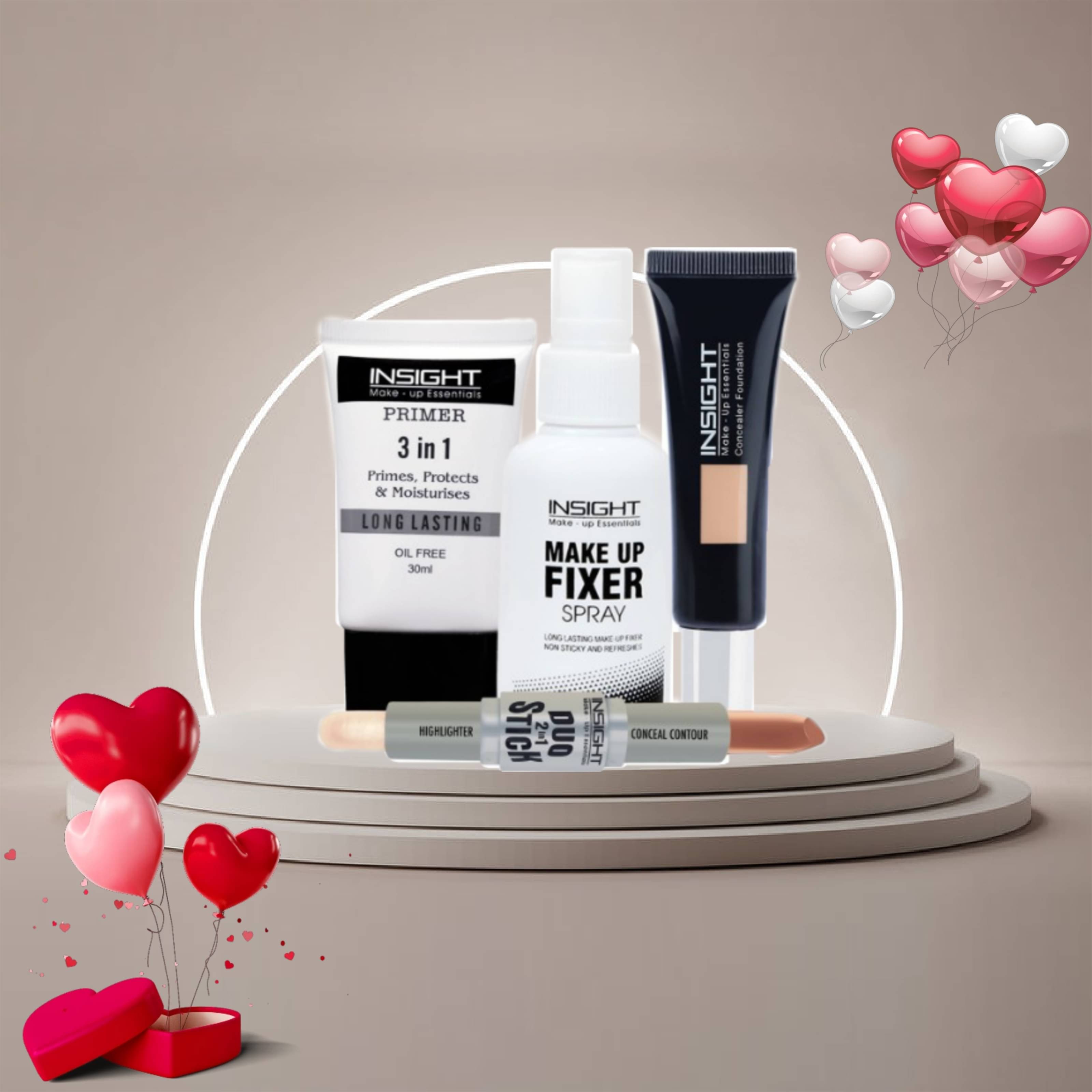 Insight Makeup Kit Primer Concealer Foundation Makeup Fixer With Duo Stick (Pack of 4) Insight Makeup Kit Primer Concealer Foundation Makeup Fixer With Duo Stick (Pack of 4)