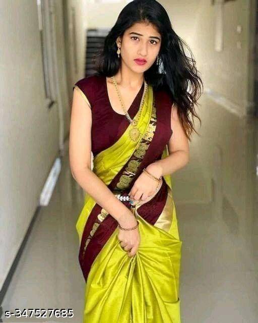 Mysstre Cotton Silk Woven Saree With Unstitched Blouse Piece ( Lime Green1 ) Mysstre Cotton Silk Woven Saree With Unstitched Blouse Piece ( Lime Green1 )