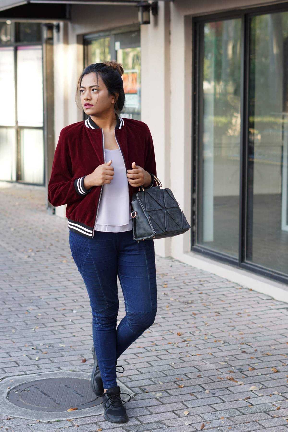     			RAABTA FASHIION - Velvet Maroon Jackets