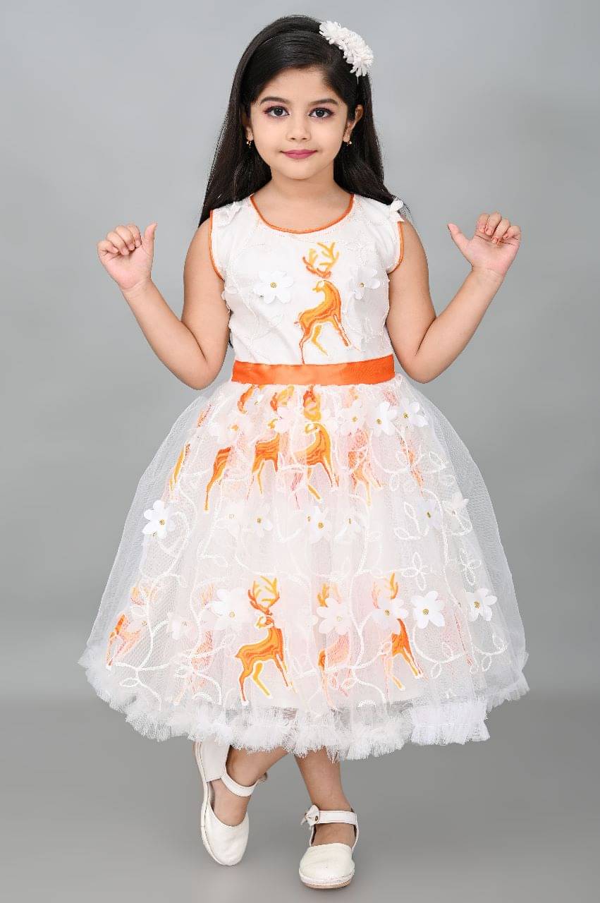 SM glob Net Frock For Girls ( Pack of 1 , Yellow ) SM glob Net Frock For Girls ( Pack of 1 , Yellow )