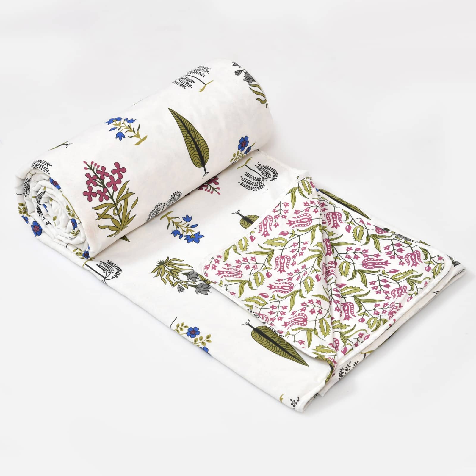 Shubastik Cotton Printed Single Bed Dohar - Multi ( )