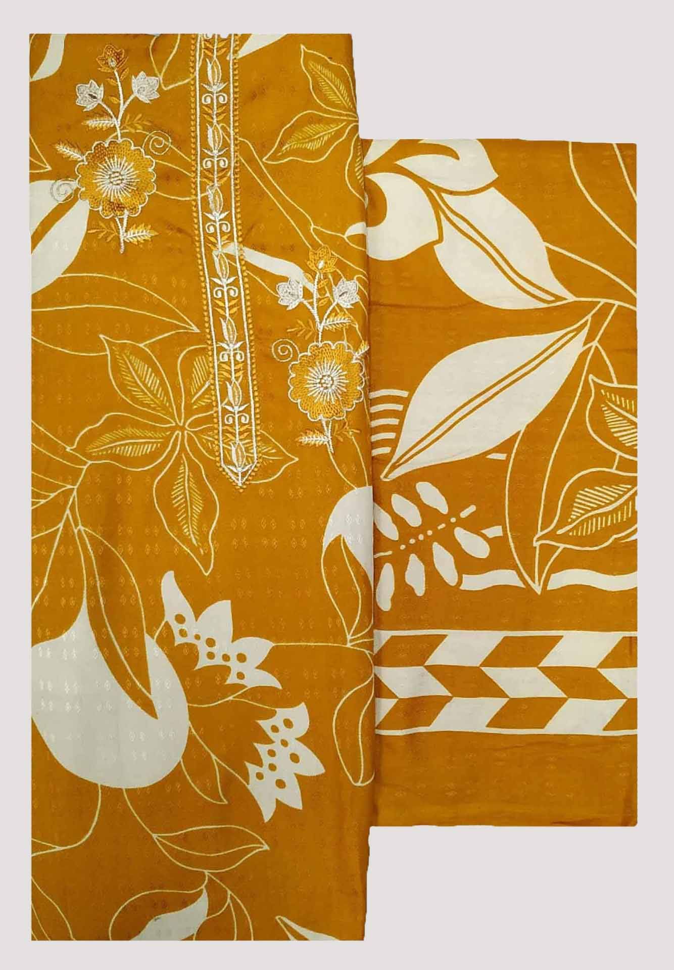 Soul Essence Unstitched Woollen Embroidered Dress Material - Yellow ( Pack of 1 )     			Soul Essence Unstitched Woollen Embroidered Dress Material - Yellow ( Pack of 1 )