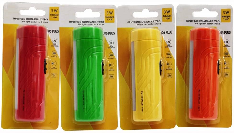     			Stylopunk - 2W Rechargeable Flashlight Torch ( Pack of 1 )