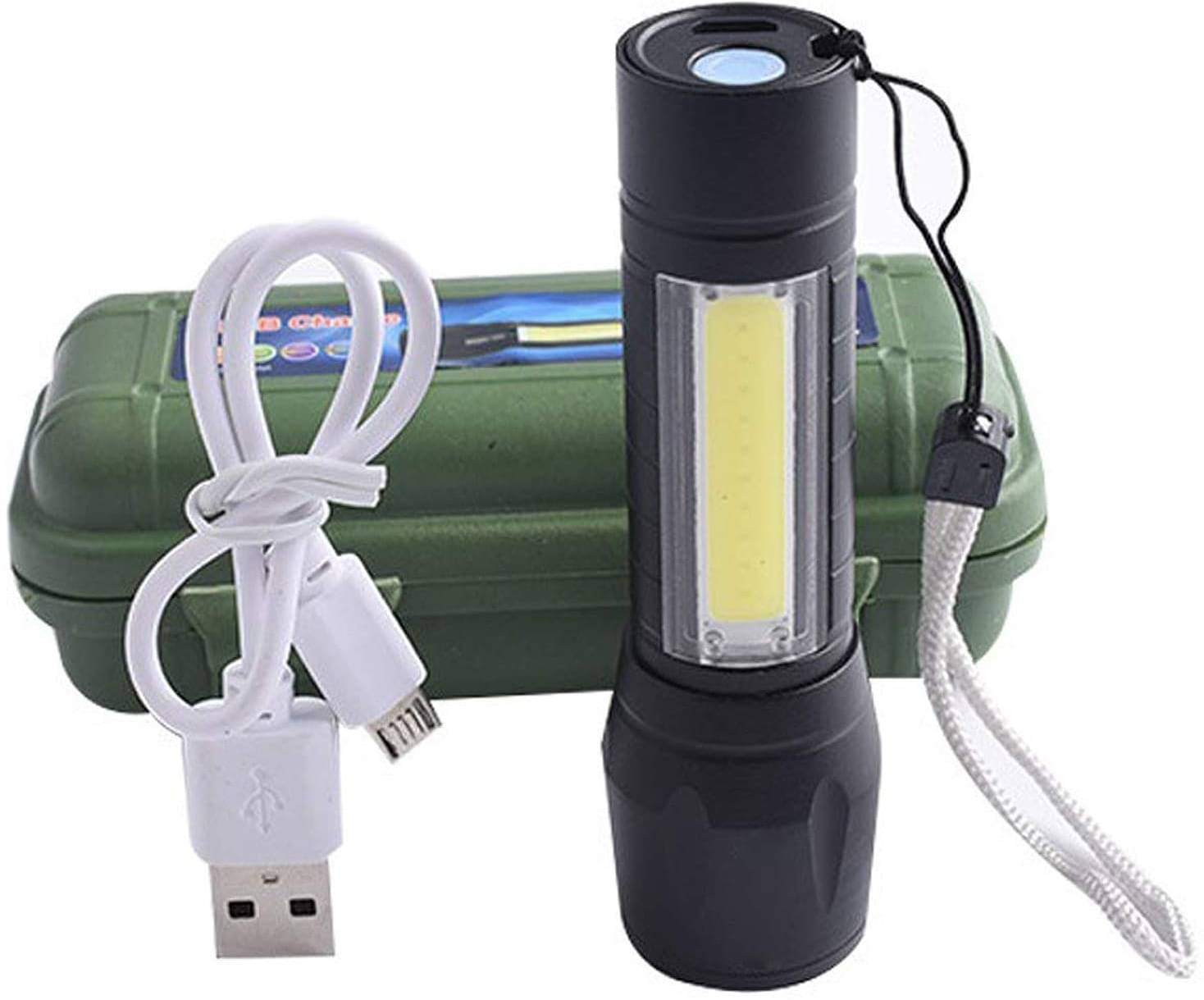 Stylopunk - 2W Rechargeable Flashlight Torch ( Pack of 1 ) Stylopunk - 2W Rechargeable Flashlight Torch ( Pack of 1 )
