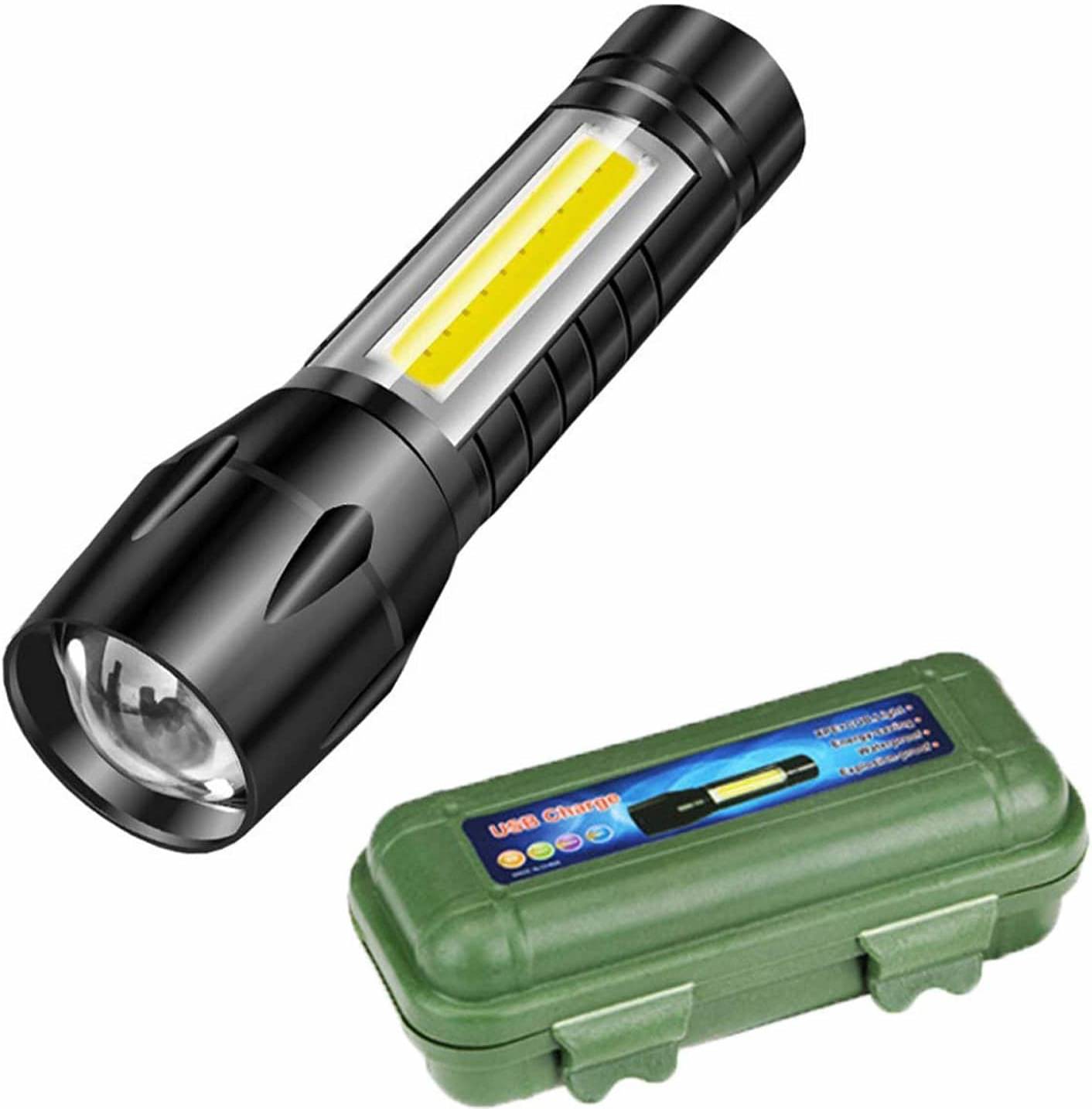 Stylopunk - 2W Rechargeable Flashlight Torch ( Pack of 1 ) Stylopunk - 2W Rechargeable Flashlight Torch ( Pack of 1 )
