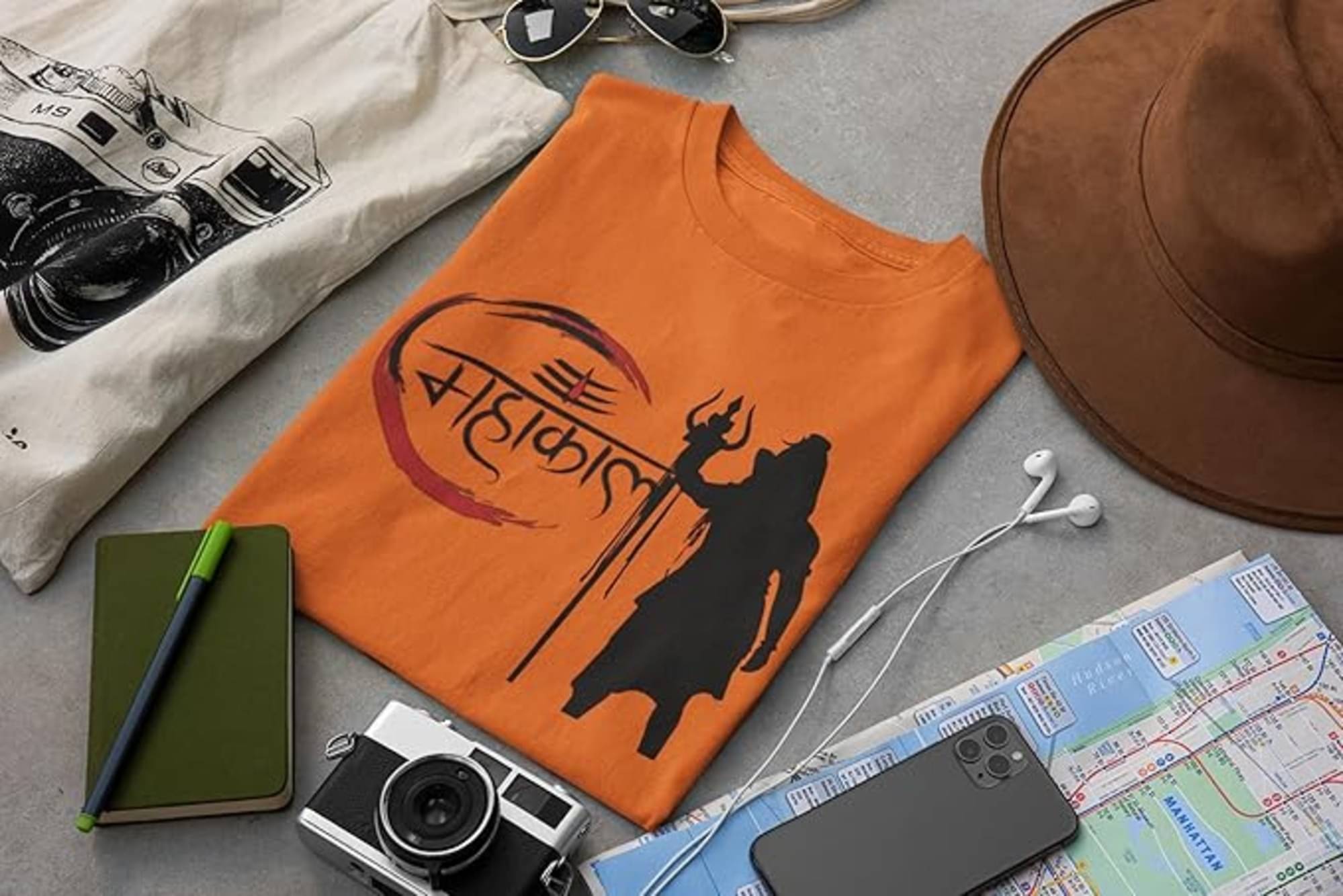 TREND SKY Polyester Regular Fit Printed Half Sleeves Men's Round T-Shirt - Orange ( Pack of 1 ) TREND SKY Polyester Regular Fit Printed Half Sleeves Men's Round T-Shirt - Orange ( Pack of 1 )