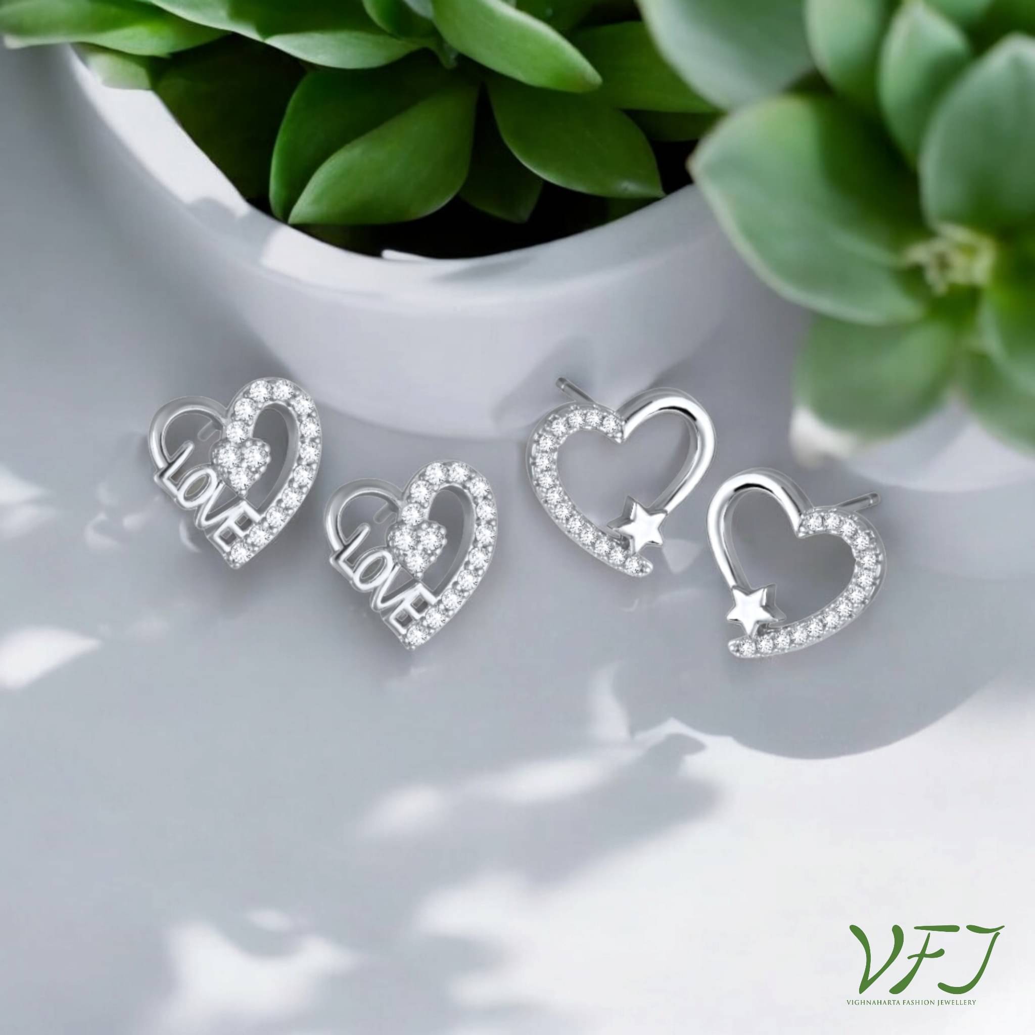     			Vighnaharta Multi Color Stud Earrings ( Pack of 2 )