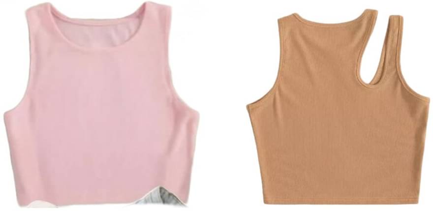 holdvalley Women's Cotton Blend Crop Top ( Beige ) holdvalley Women's Cotton Blend Crop Top ( Beige )