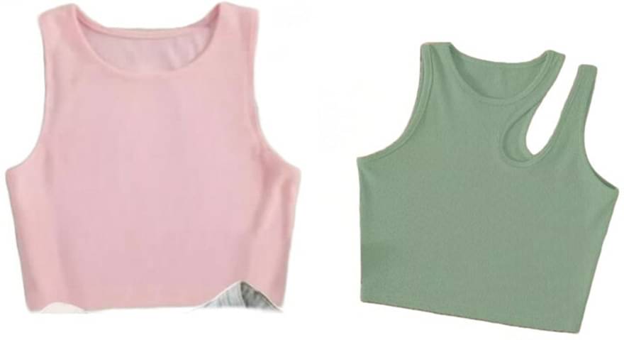     			holdvalley Women's Cotton Blend Crop Top ( Green )
