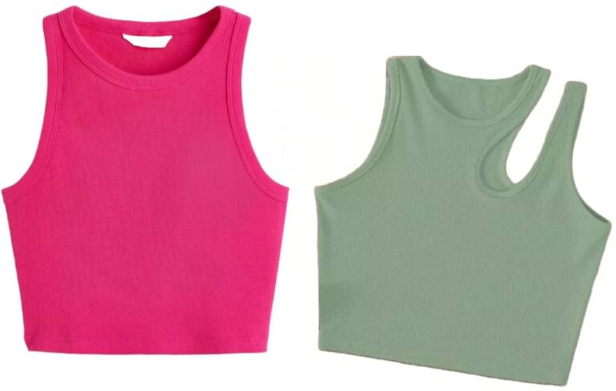     			holdvalley Women's Cotton Blend Crop Top ( Green )