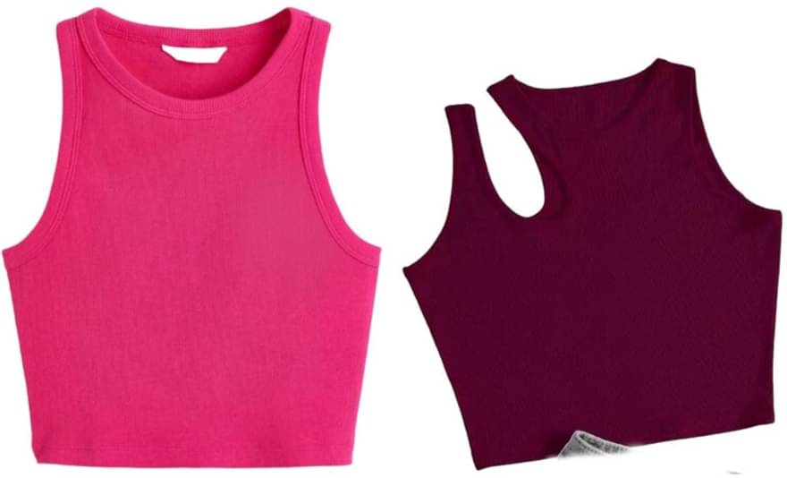 holdvalley Women's Cotton Blend Crop Top ( Maroon ) holdvalley Women's Cotton Blend Crop Top ( Maroon )