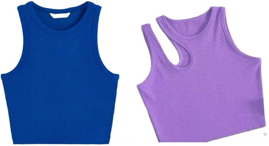     			holdvalley Women's Cotton Blend Crop Top ( Purple )