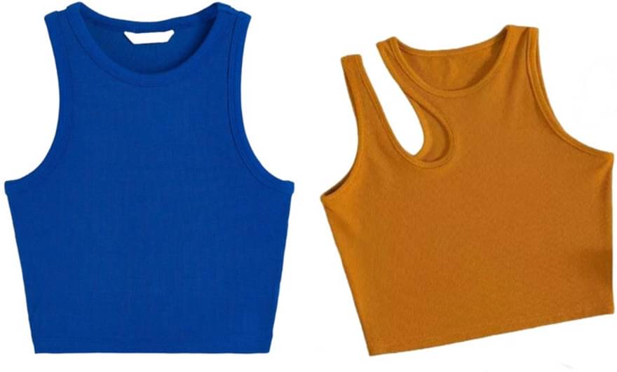 holdvalley Women's Cotton Blend Crop Top ( Yellow ) holdvalley Women's Cotton Blend Crop Top ( Yellow )