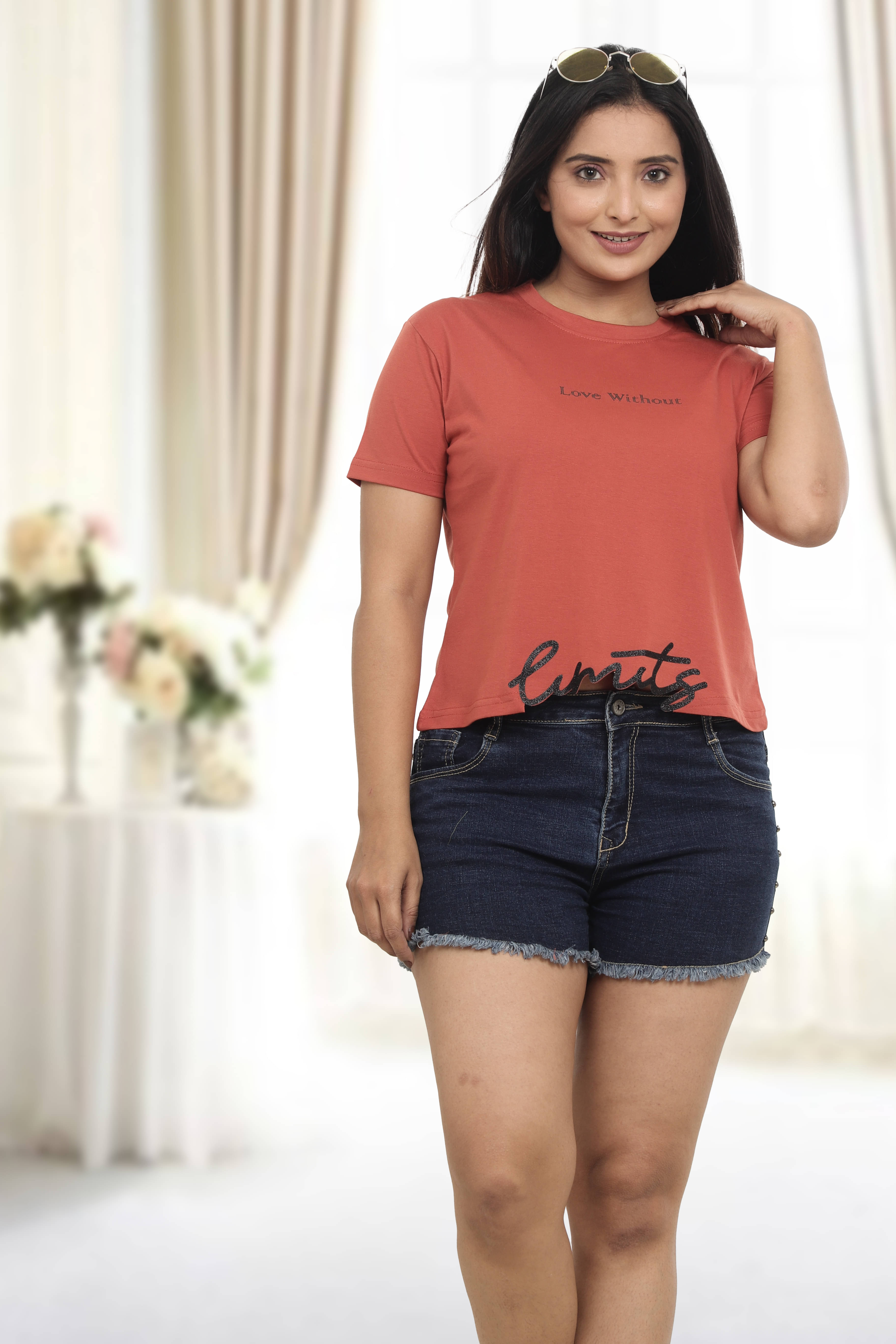 just love Women's Cotton Blend Crop Top ( Rust ) just love Women's Cotton Blend Crop Top ( Rust )
