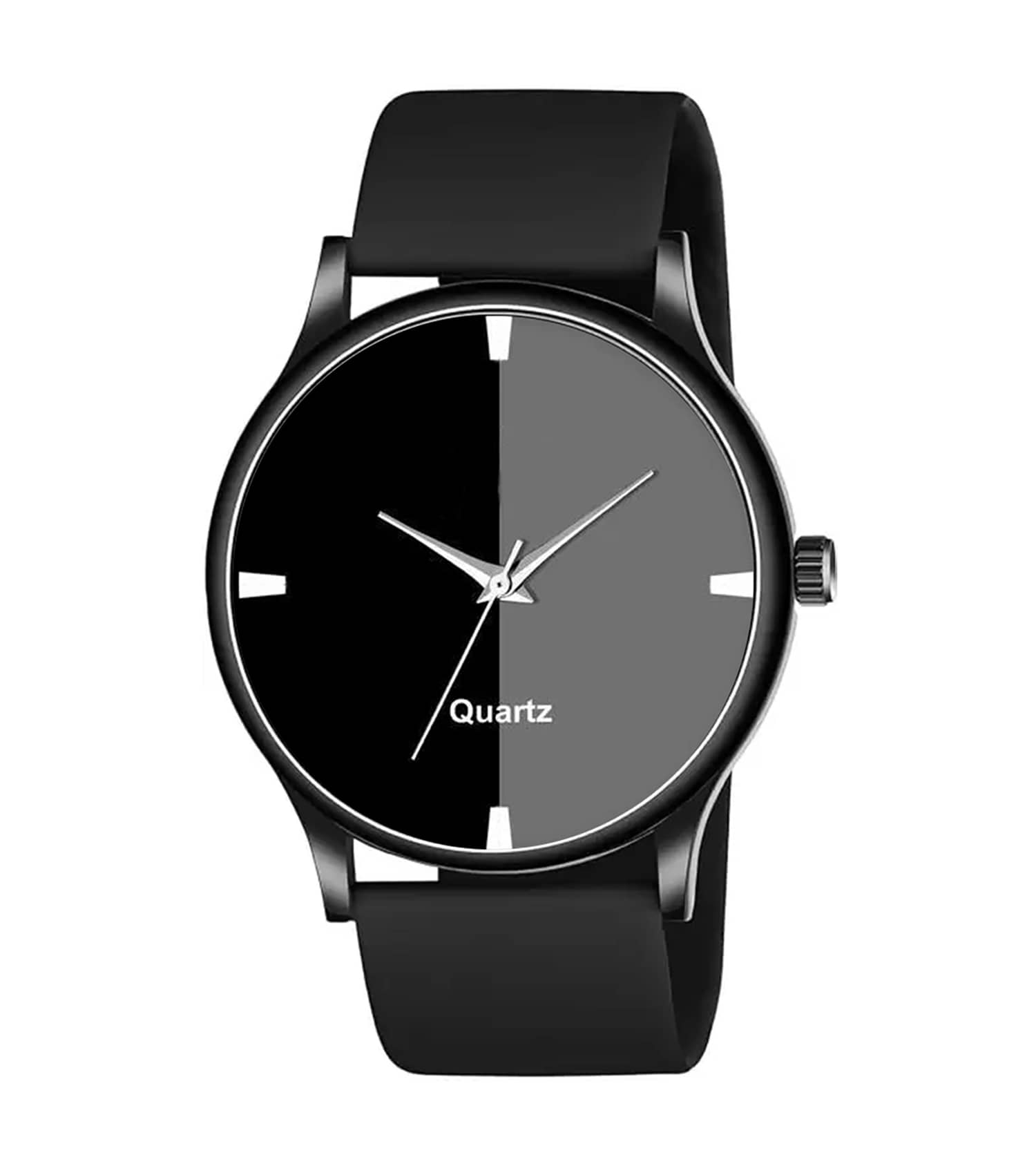 niyatifab Black Silicon Analog Men's Watch