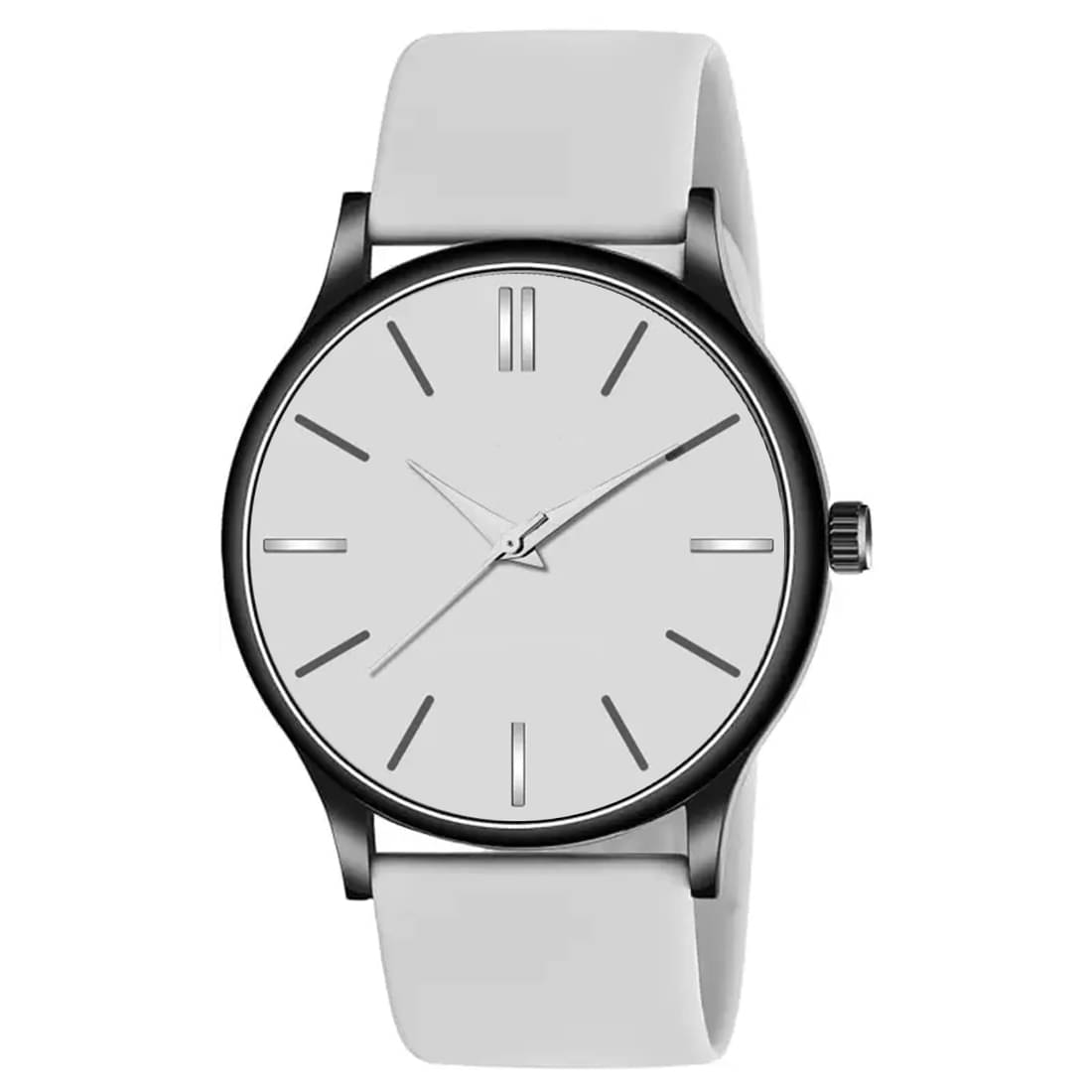     			niyatifab Light Grey Silicon Analog Men's Watch