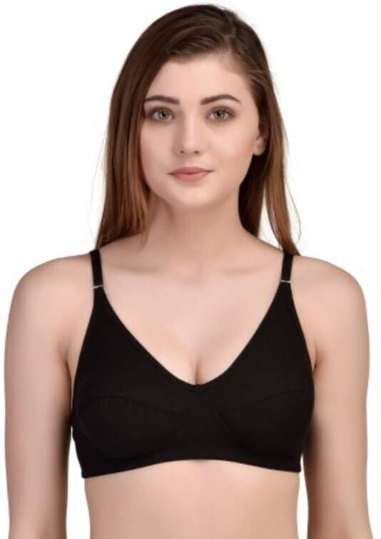 ultraundies Pack of 1 Cotton Blend Heavily Padded Everyday Bra For Women ( Black )     			ultraundies Pack of 1 Cotton Blend Heavily Padded Everyday Bra For Women ( Black )