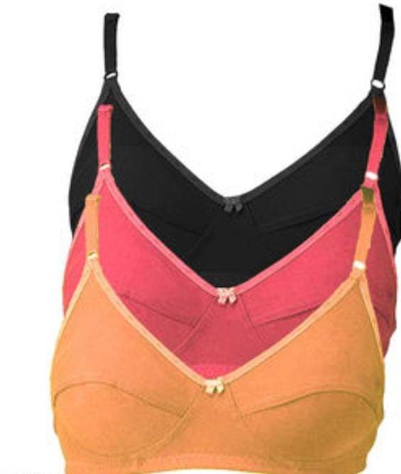 ultraundies Pack of 3 Cotton Blend Lightly Padded Everyday Bra For Women ( Multicolor ) ultraundies Pack of 3 Cotton Blend Lightly Padded Everyday Bra For Women ( Multicolor )