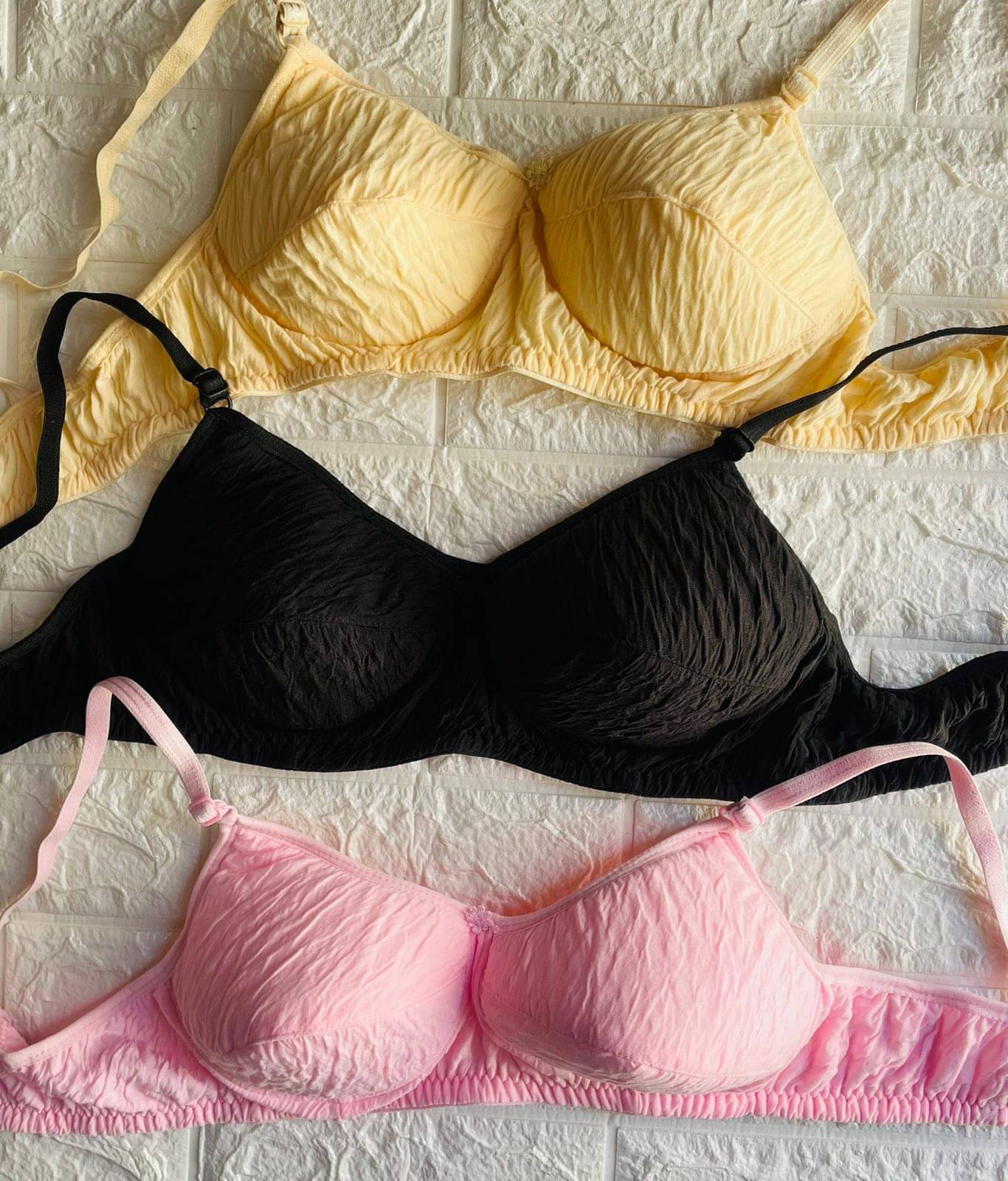 ultraundies Pack of 3 Cotton Blend Lightly Padded Everyday Bra For Women ( Multicolor ) ultraundies Pack of 3 Cotton Blend Lightly Padded Everyday Bra For Women ( Multicolor )