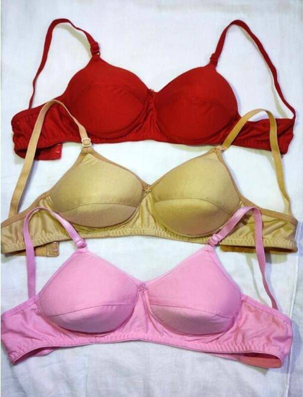 ultraundies Pack of 3 Cotton Blend Lightly Padded Everyday Bra For Women ( Multicolor ) ultraundies Pack of 3 Cotton Blend Lightly Padded Everyday Bra For Women ( Multicolor )