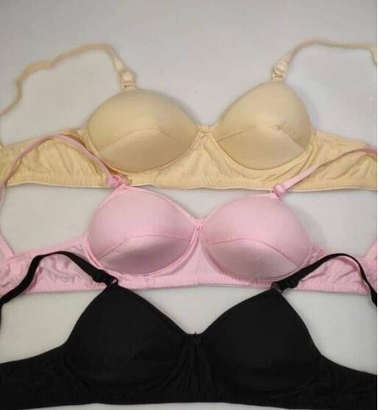 ultraundies Pack of 3 Cotton Blend Lightly Padded Everyday Bra For Women ( Multicolor ) ultraundies Pack of 3 Cotton Blend Lightly Padded Everyday Bra For Women ( Multicolor )
