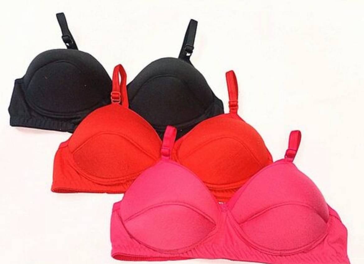 ultraundies Pack of 3 Cotton Blend Lightly Padded Everyday Bra For Women ( Multicolor ) ultraundies Pack of 3 Cotton Blend Lightly Padded Everyday Bra For Women ( Multicolor )
