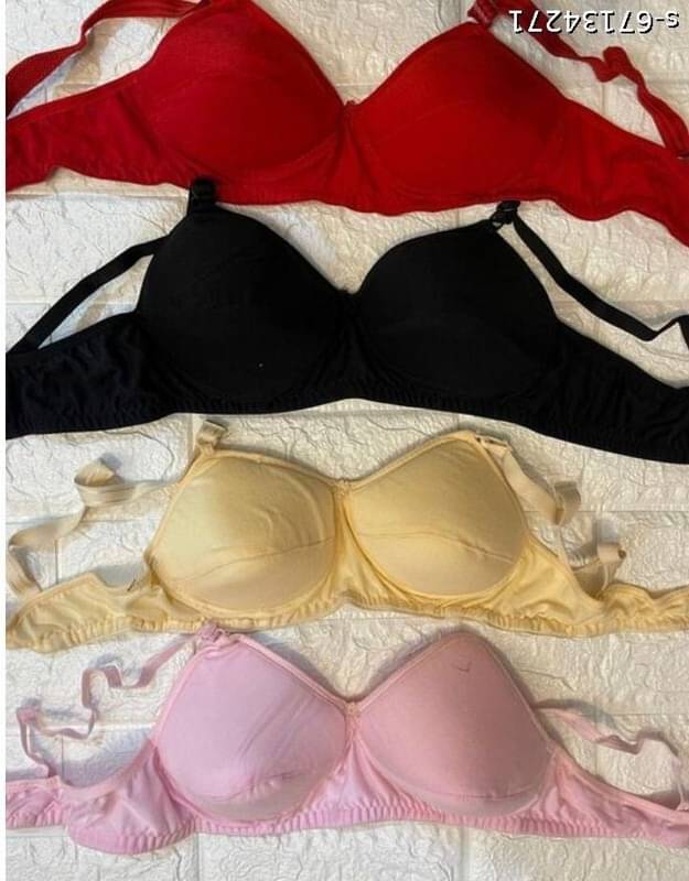 ultraundies Pack of 4 Cotton Blend Heavily Padded T-Shirt Bra For Women ( Red ) ultraundies Pack of 4 Cotton Blend Heavily Padded T-Shirt Bra For Women ( Red )
