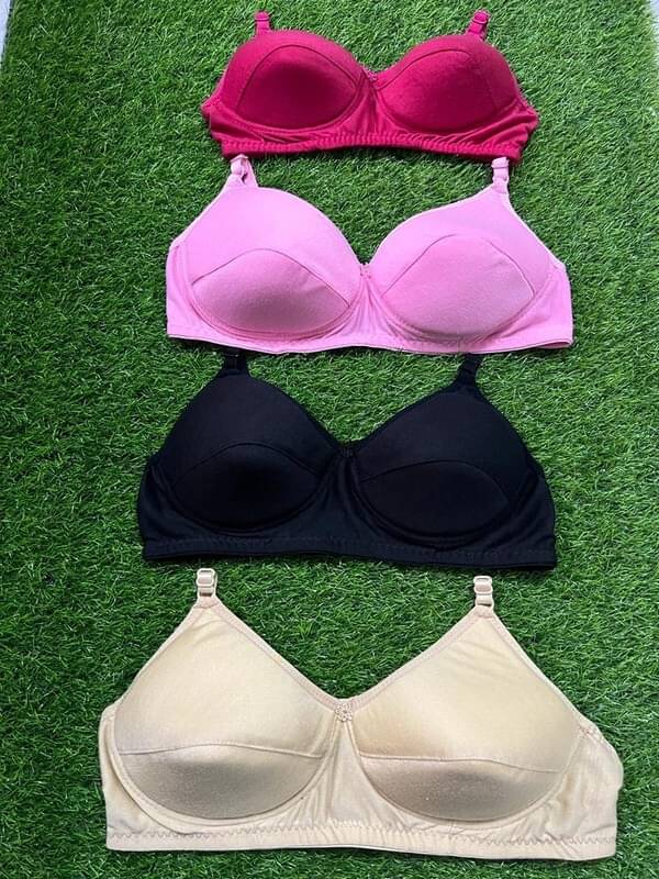     			ultraundies Pack of 4 Cotton Blend Heavily Padded Everyday Bra For Women ( Pink )