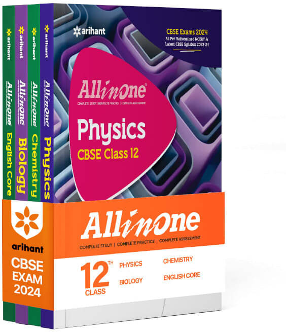 Arihant All In One Class 12th Physics, Chemistry, Biology, English Core for CBSE Exam�2024 (Set of 4 Books) Arihant All In One Class 12th Physics, Chemistry, Biology, English Core for CBSE Exam�2024 (Set of 4 Books)