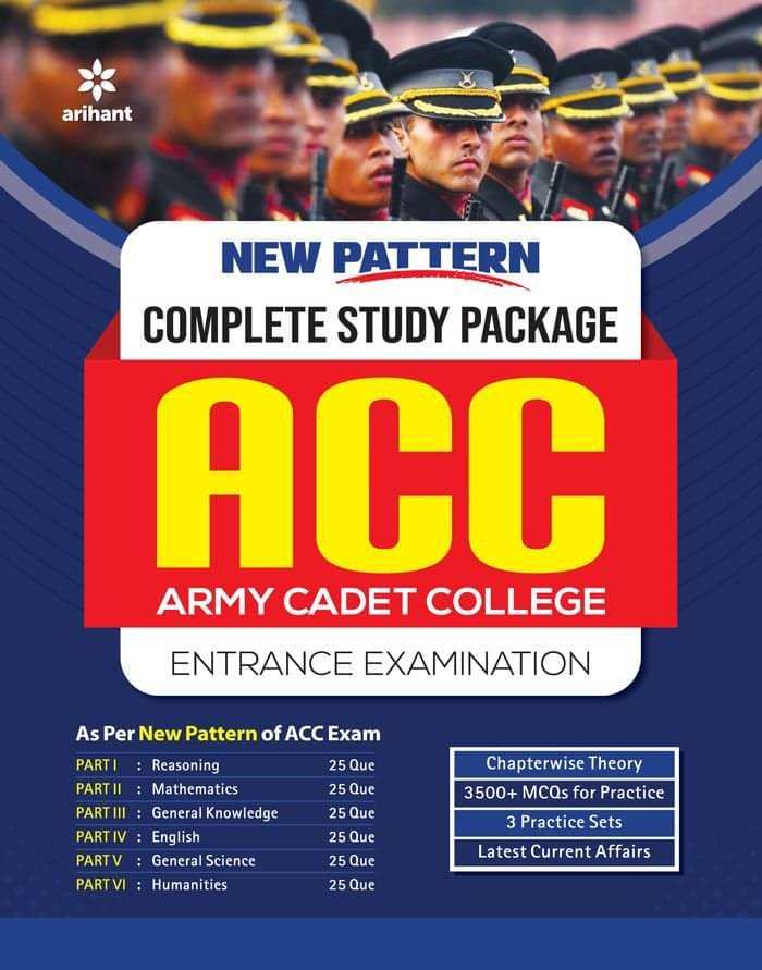 Arihant New Pattern Complete Study Package ACC Army CADET College Entrance Examination | Engish Medium Arihant New Pattern Complete Study Package ACC Army CADET College Entrance Examination | Engish Medium