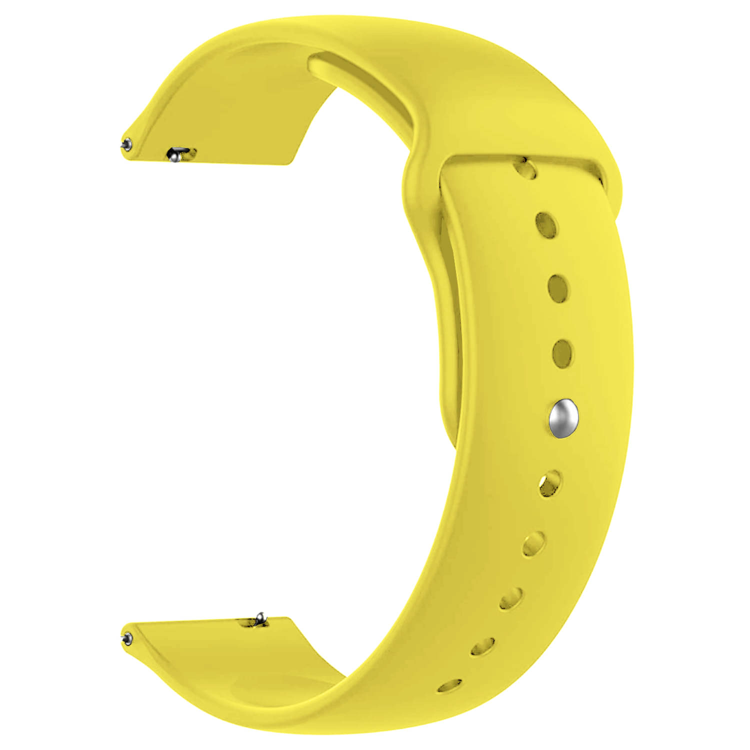 ACM Watch Strap Silicone Belt 22mm compatible with Maxima Max Pro Prime Smartwatch Sports Band Yellow ACM Watch Strap Silicone Belt 22mm compatible with Maxima Max Pro Prime Smartwatch Sports Band Yellow
