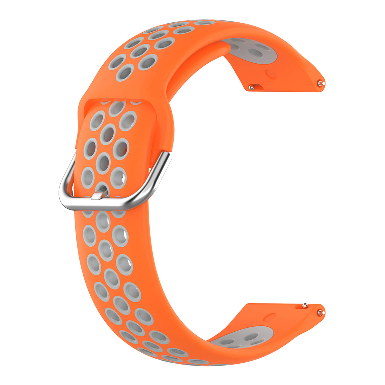 ACM Watch Strap Silicone Belt 22mm compatible with Noise Noisefit Vortex Plus Smartwatch Breatheable Dual Color Dot Band Orange with White ACM Watch Strap Silicone Belt 22mm compatible with Noise Noisefit Vortex Plus Smartwatch Breatheable Dual Color Dot Band Orange with White