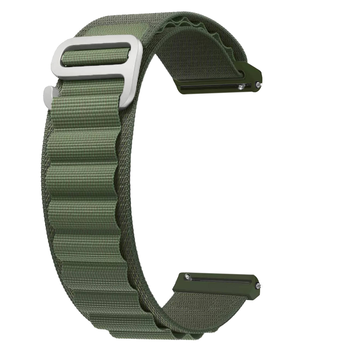 ACM Watch Strap Nylon 22mm compatible with Maxima Max Pro Radiance Smartwatch Sports Hook Band Green ACM Watch Strap Nylon 22mm compatible with Maxima Max Pro Radiance Smartwatch Sports Hook Band Green