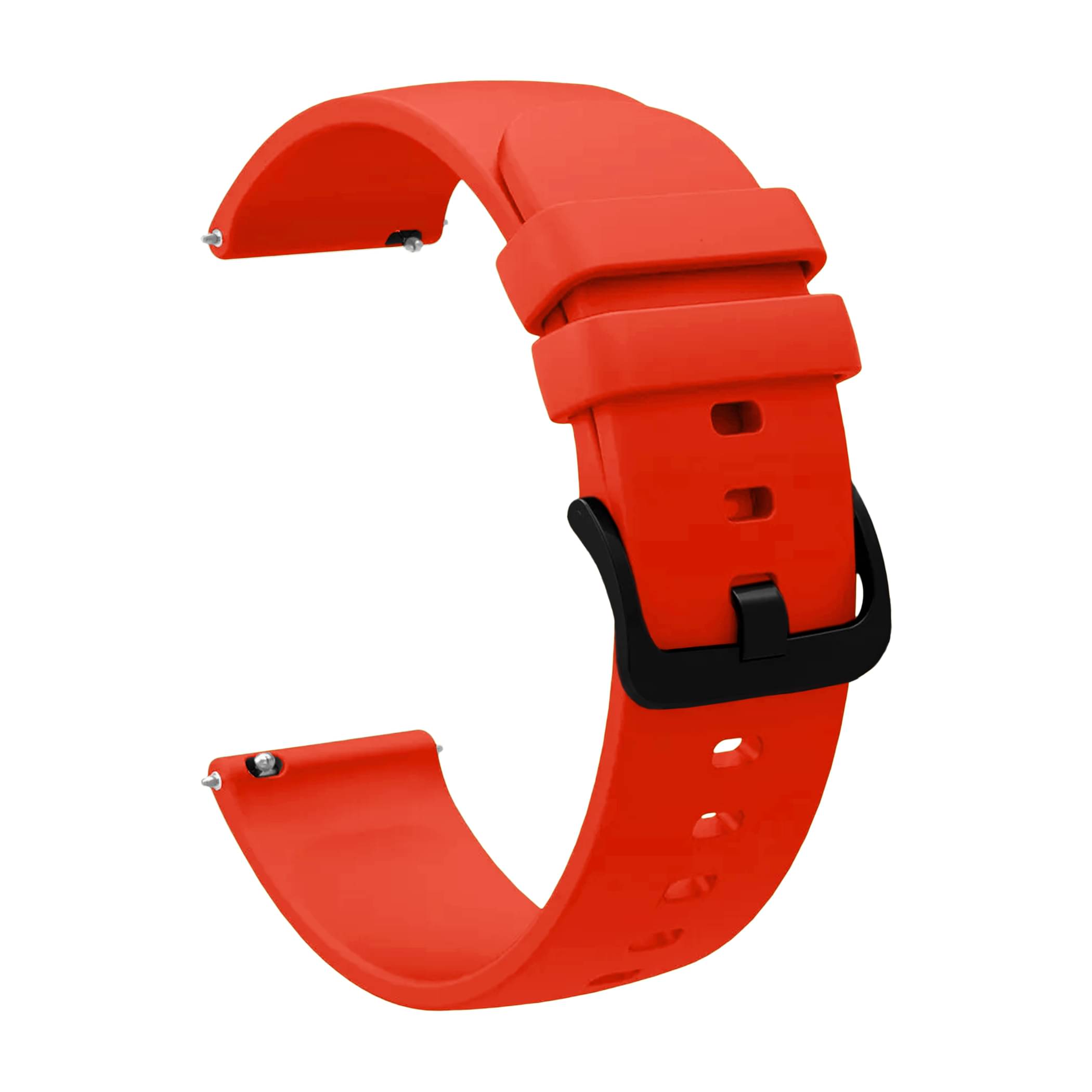     			ACM Watch Strap Silicone Belt 22mm compatible with Maxima Max Pro Crystal Smartwatch Hook Band Red