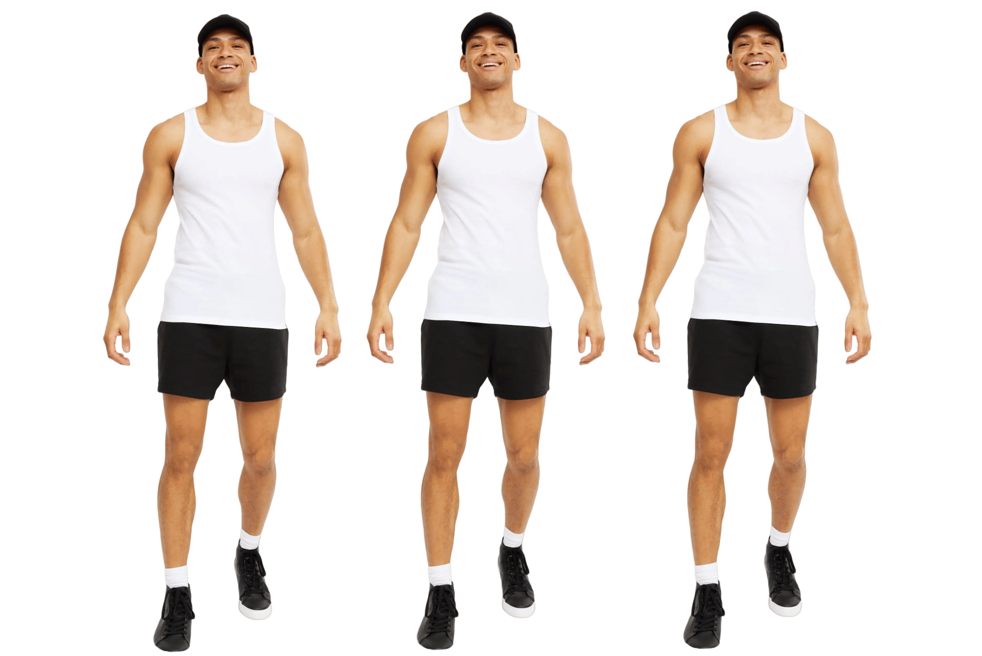     			D1 DIFFERENT ONE Pack of 3 Cotton Basic Vest For Men ( White )